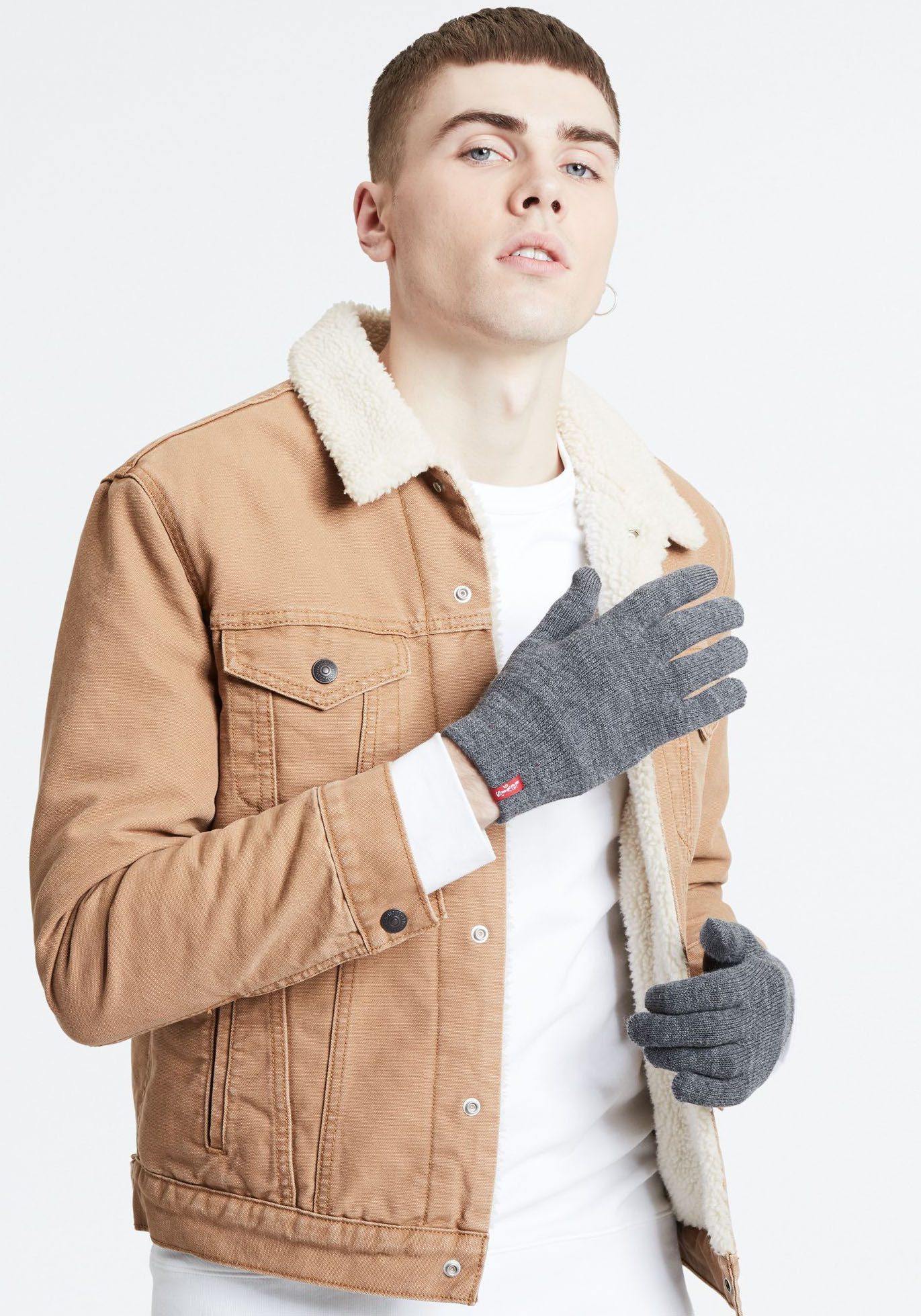Levi's® Strickhandschuhe TOUCHSCREEN mit Touchfunktion, einfache günstig online kaufen