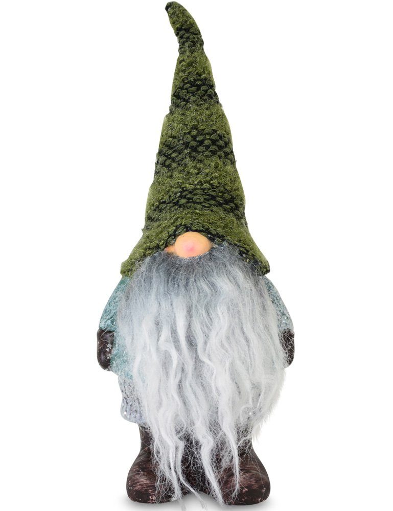 Christbaumschmuck Dekofigur Wichtel 'Heribert' - 23 cm Grün, 10497
