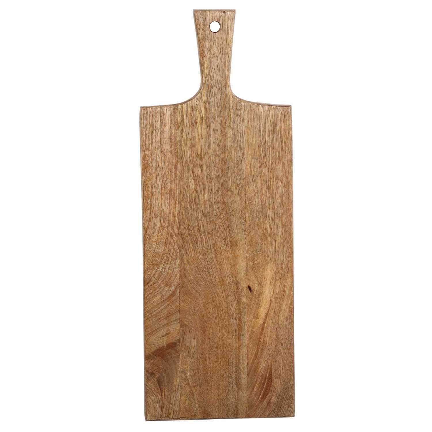 Servierbrett handgefertigt massiv lang Holz Servierplatte, Servierbrett Moro Schneidebrett Mangoholz, Casa 65cm