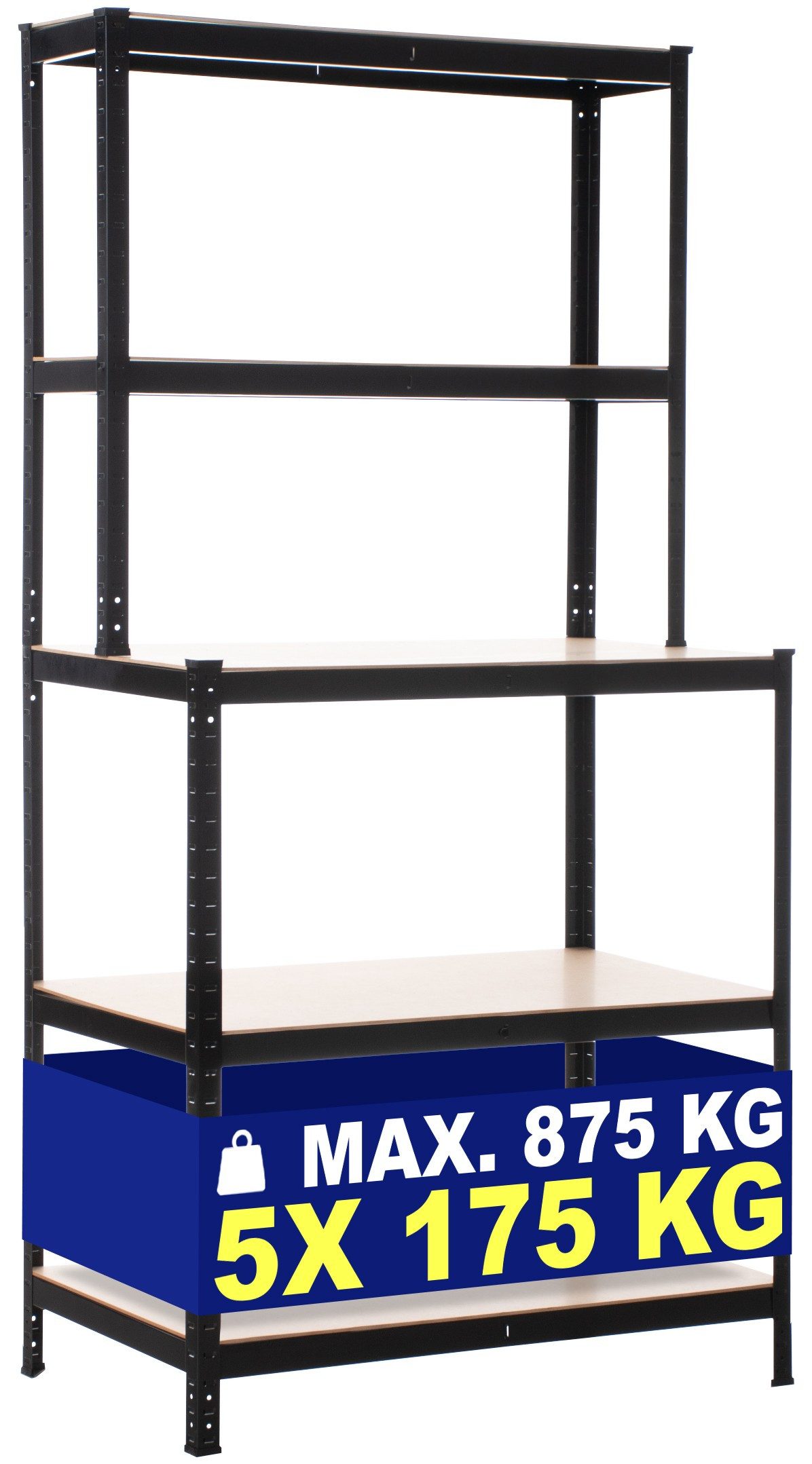 CLP Mehrzweckregal mit Werkbank, Lagerregal mit 875 kg Tragkraft günstig online kaufen