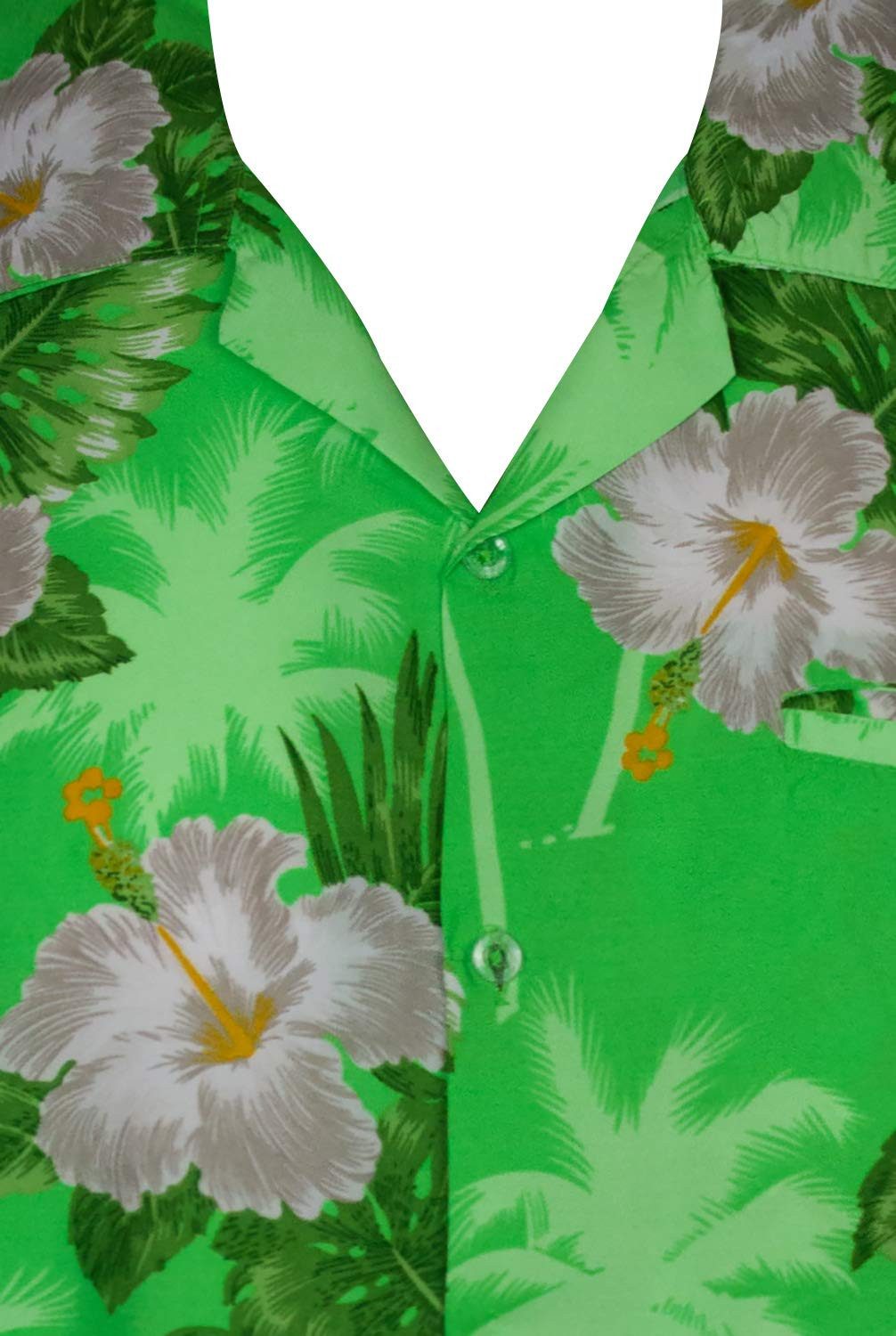 King Kameha Hawaiihemd Small Flower Kids Funky Hawaii-Hemd Kinder Kurzarm Front-Tasche