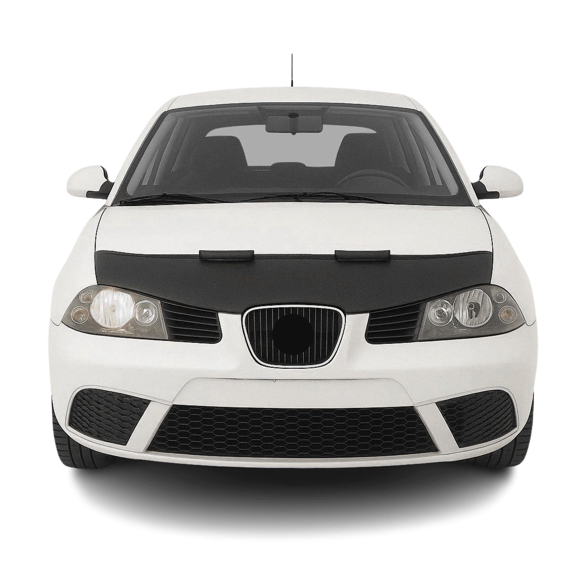 OMAC Frontstoßstange Haubenbra Bonnet Bra für Seat Ibiza 2002-2008 Schwarz Halb, 1-St., Einfache Installation