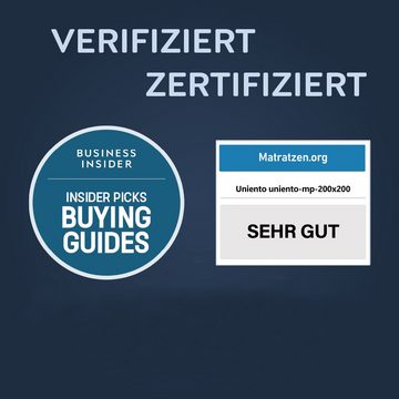 Matratzenschoner PREMIUM Matratzenauflage waschbar atmungsaktiv, geräuscharm Uniento, in verschiedenen Größen, 100% wasserdicht, 100% Baumwolle