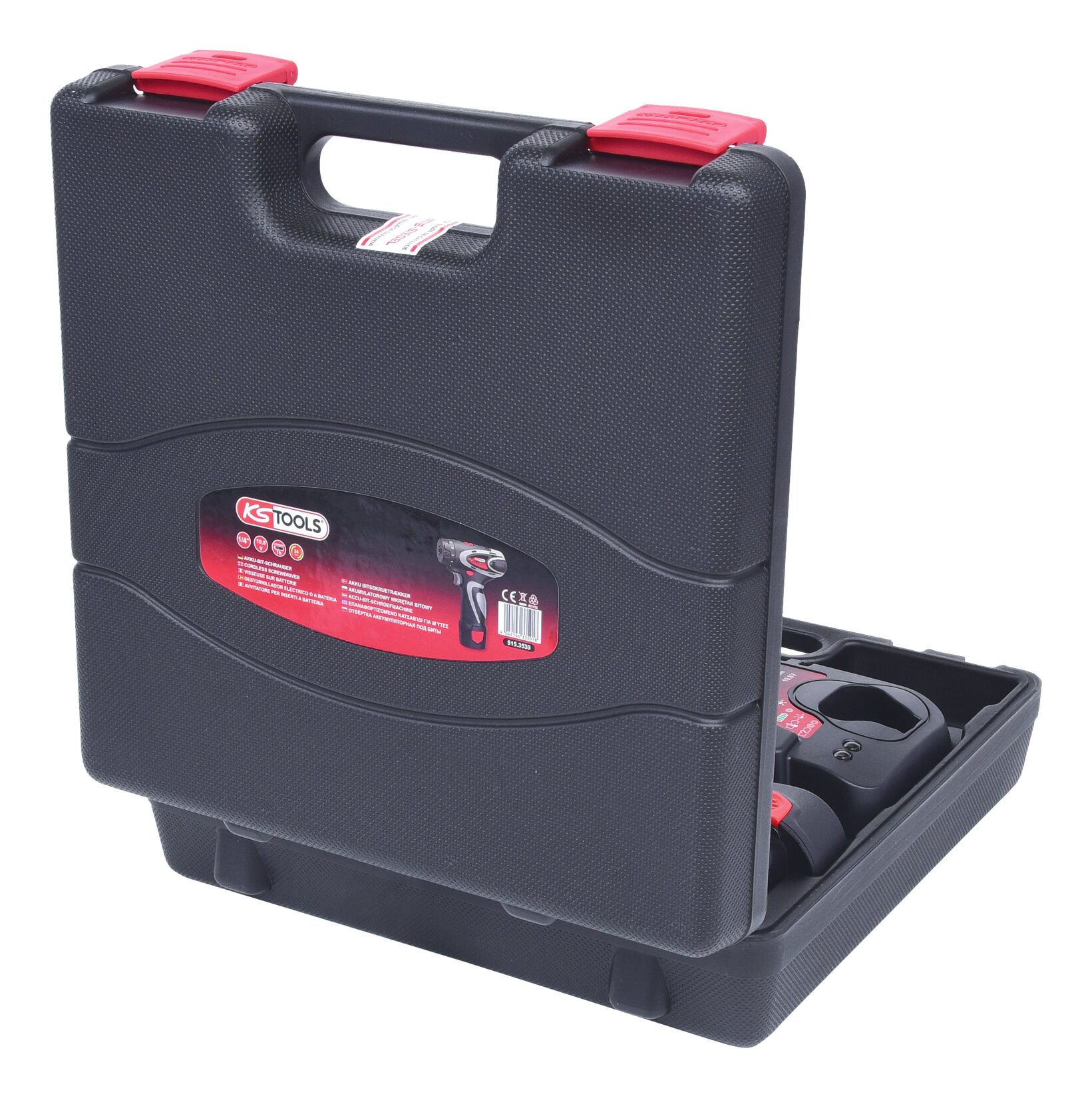 KS Tools Akku-Schrauber, 400 U/min, 24 Nm, 1/4" Bit, 400 U/min 10,8V, mit 1 Akku und 1 Ladegerät
