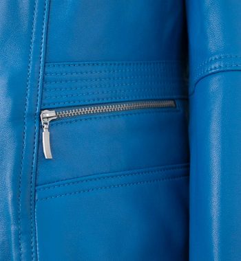 Maddox Lederjacke Clari MADDOX - Damen Echtleder Lederjacke Lammnappa royalblau