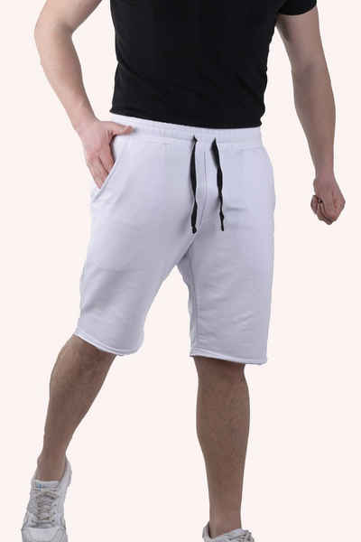 Megaman Jeans Sporthose Kurze Hose Trainingshose Sporthose Sommer Shorts Hose Fitness Jogger JH-5011