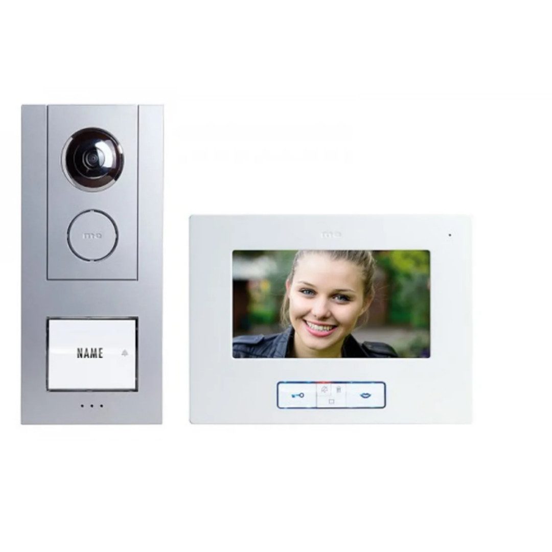 Gegensprechanlage VISTUS Video-Türsprechanlage 7 Aluminium Silber