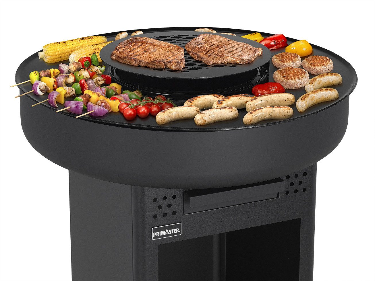 Primaster Holzkohlegrill Primaster Holzkohlegrill Brooksdale Grillfläche: Ø, Standfest