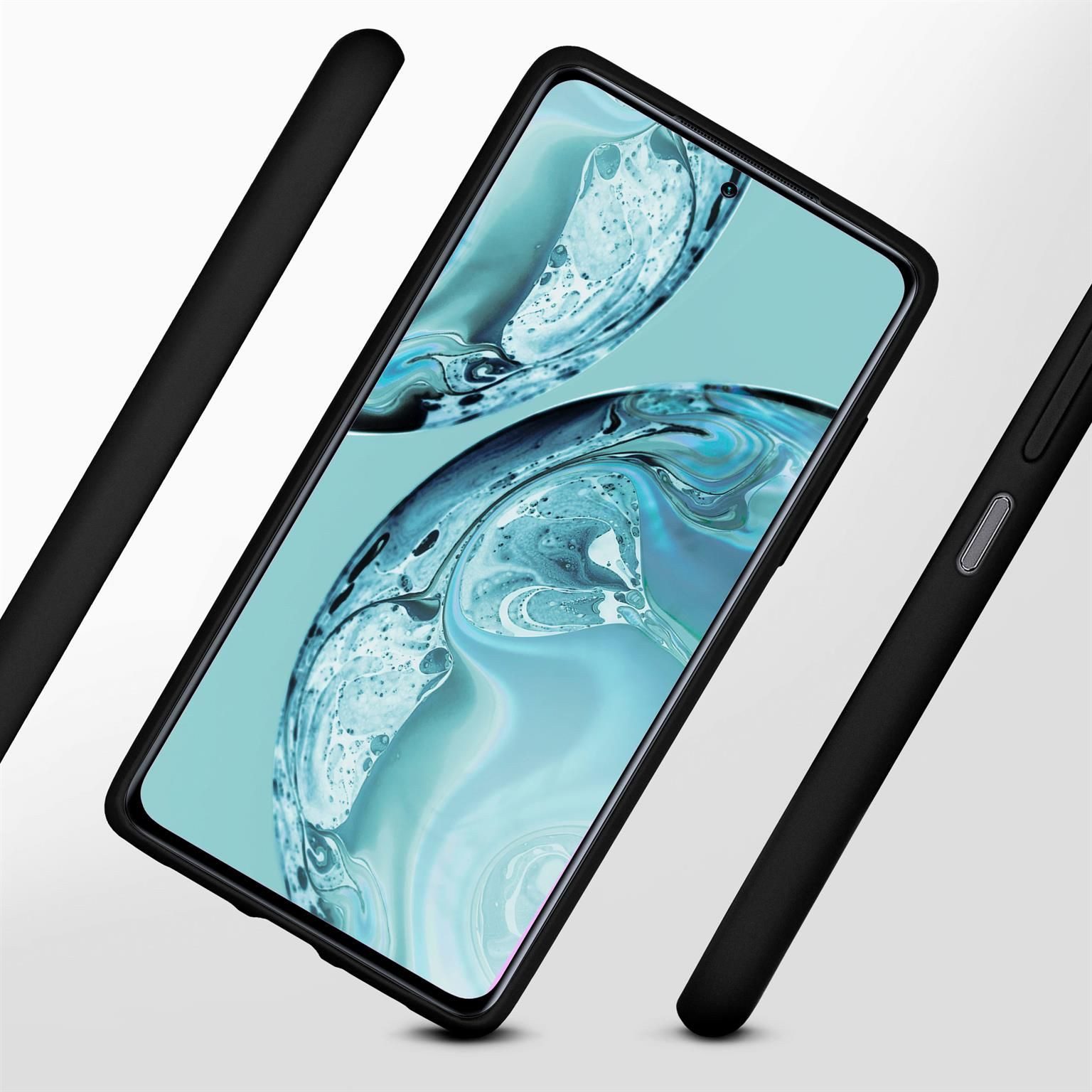 ONEFLOW Handyhülle für Poco X3 NFC Hülle Silikon Soft Case Schwarz 6,67 Zoll, Silikonhülle Cover Dünn Handytasche TPU Schutzhülle mit Kameraschutz
