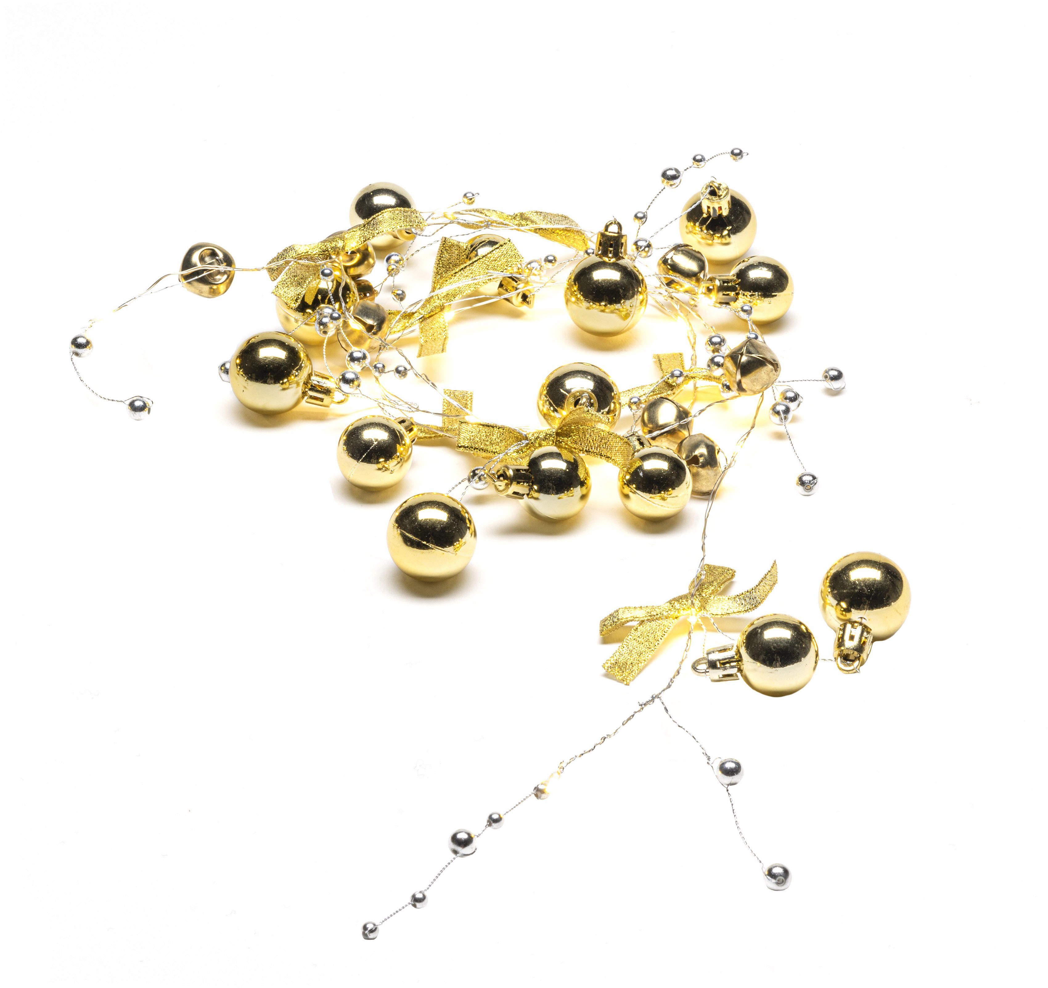 KONSTSMIDE LED-Lichterkette Weihnachtsdeko, messingfarben, 6h Timer, günstig online kaufen