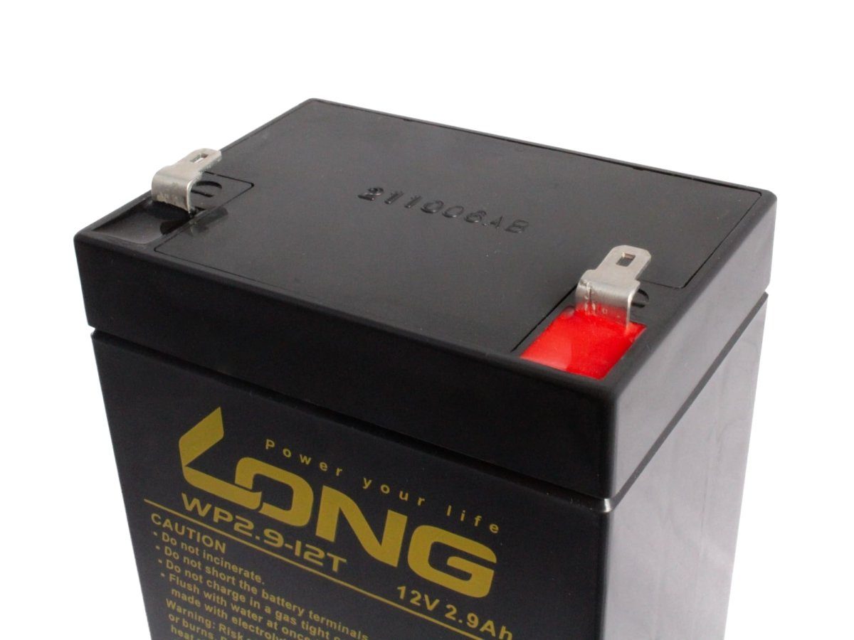 Kung Long 12V 2,9Ah ersetzt wartungsfrei CP1229 Bleiakkus Batterie AGM