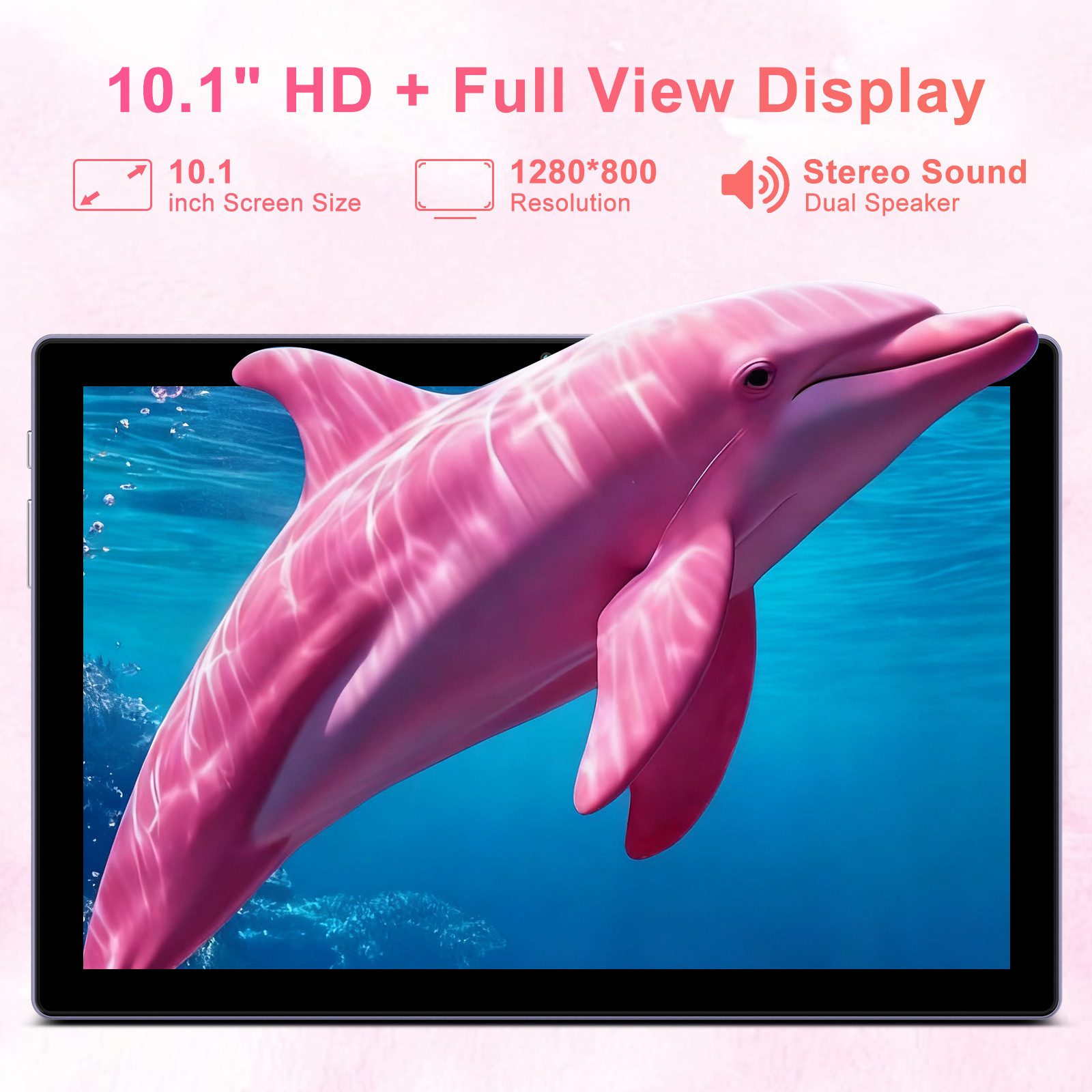 GOODTEL YESTEL 10.1 Zoll Android 15 Tablet – 30GB RAM, 128GB Speicher Tablet (10.1", Android15, Octa-Core 2.0GHz, 8000mAh Akku, GPS) – Bild 4 von 5
