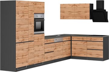Kochstation Küche KS-Riesa, Stellbreite 390/180 cm, ohne E-Geräte
