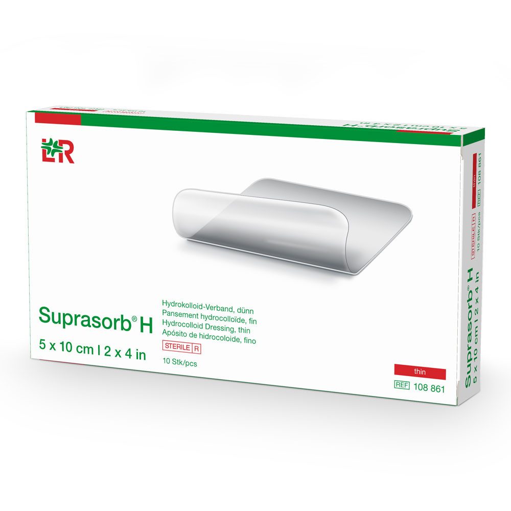 Lohmann & Rauscher GmbH & Co.KG Wundpflaster L&R Suprasorb H Hydrokolloid-Verband Dünn 5x10 cm