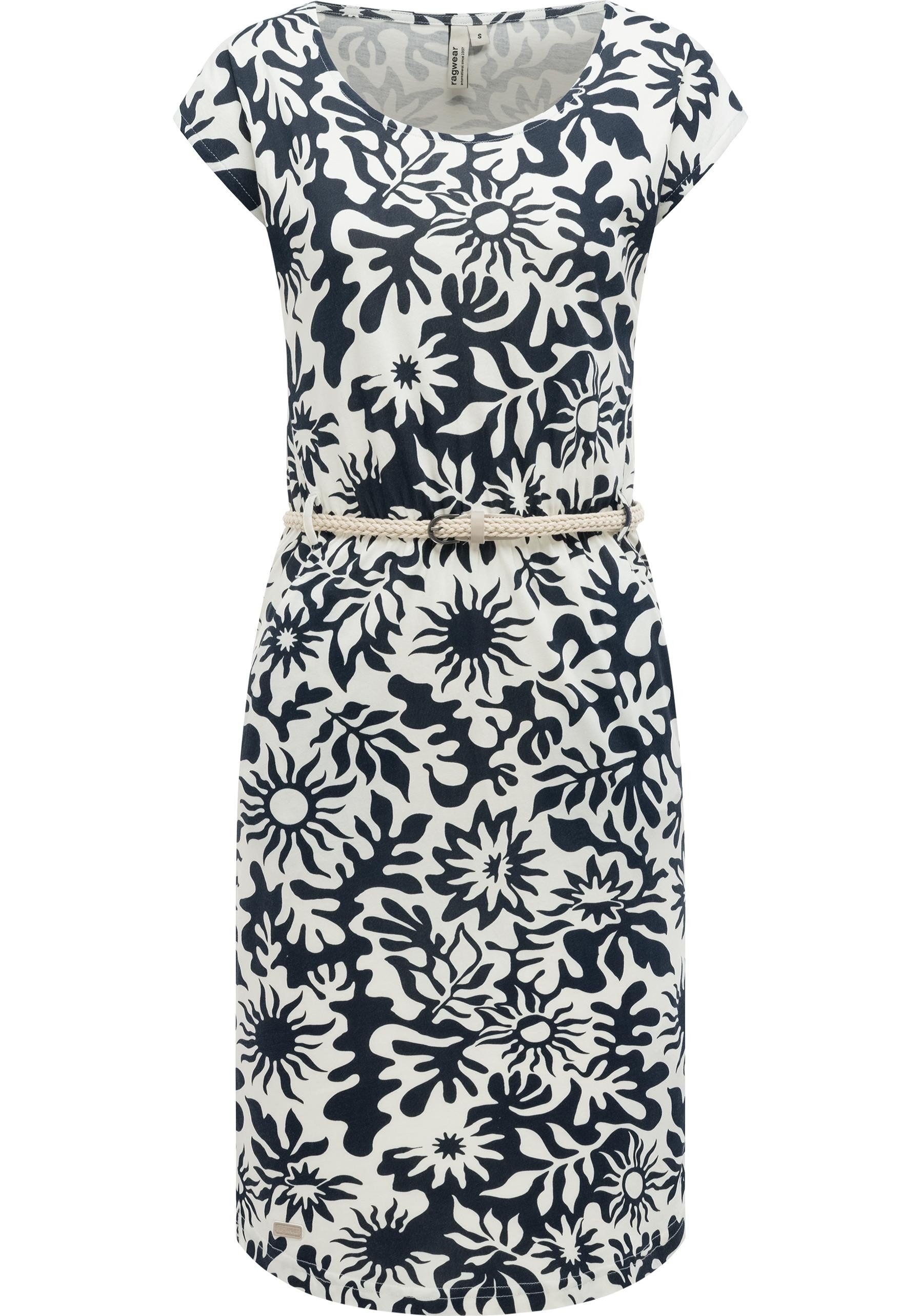 Ragwear Shirtkleid Lilithe YOUMODO Sommerkleid mit Alloverprint und Flechtg günstig online kaufen