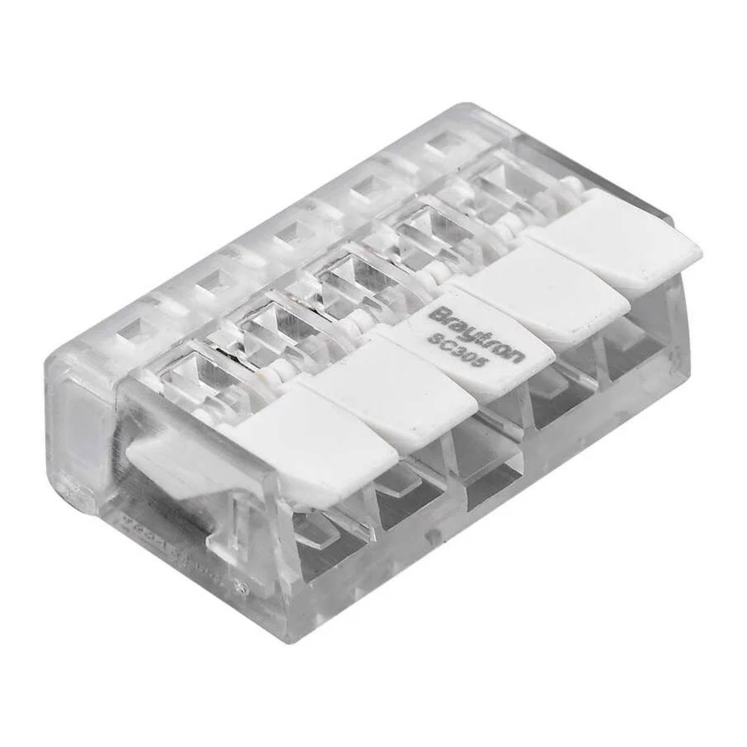 Braytron Verbindungsklemme Verbindungsklemme 2-3-5-fach mit Hebel, 10-tlg.