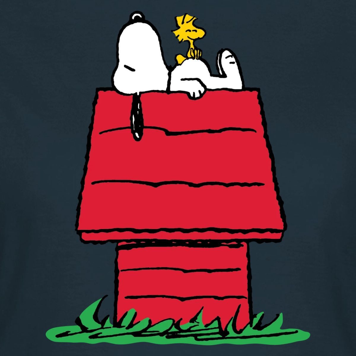 Spreadshirt T-Shirt Peanuts Snoopy Und Die Hundehütte Frauen T-Shirt (1-tlg) Slim Fit, fällt klein aus