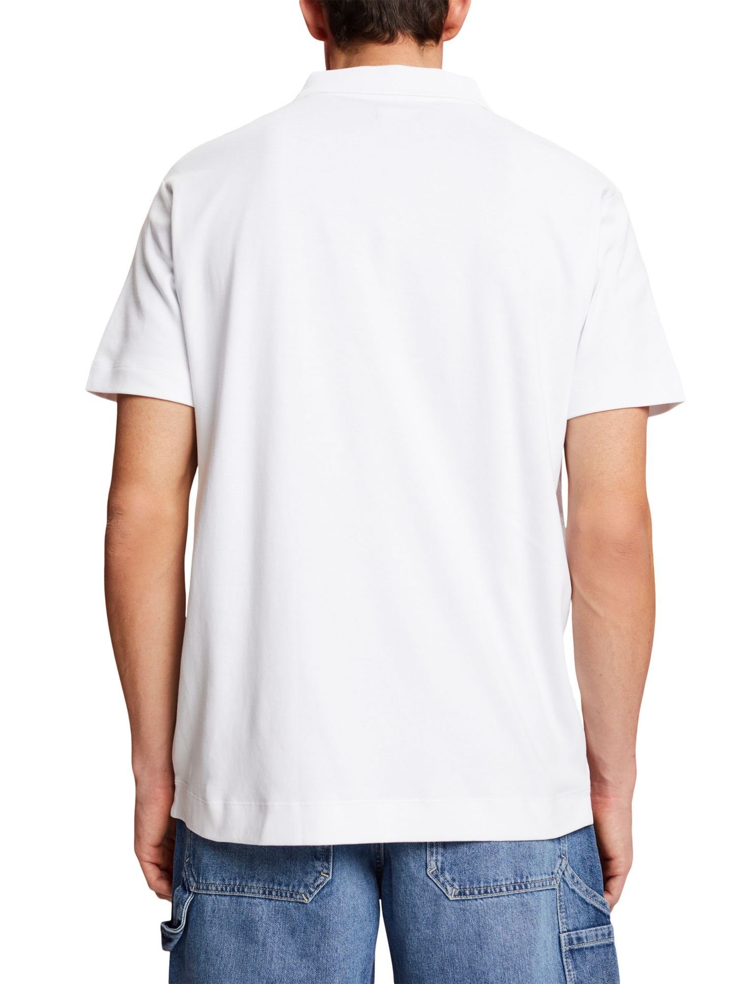 Esprit Pima-Baumwolle Poloshirt aus Collection WHITE Poloshirt