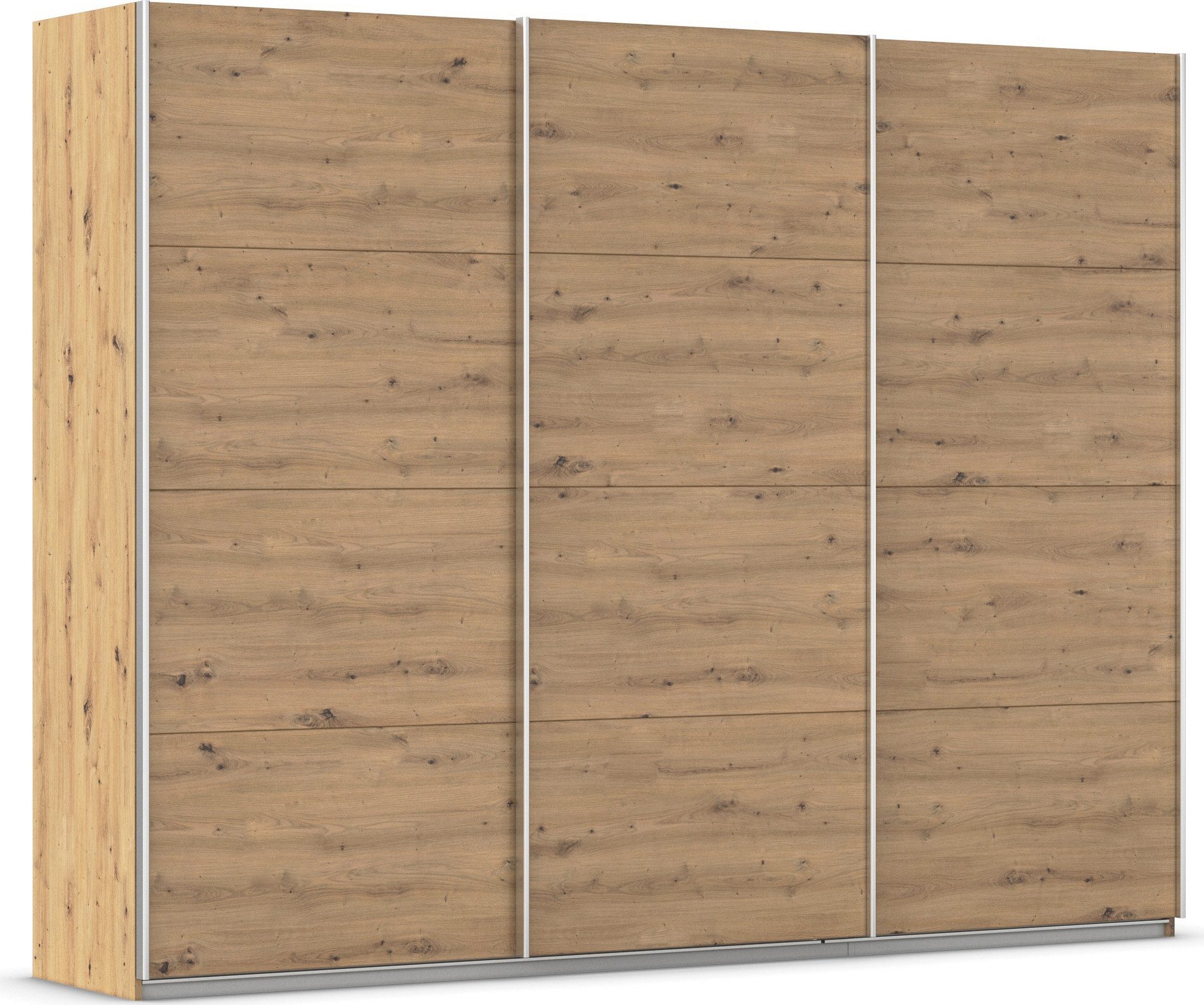 OTTO home Schwebetürenschrank Kleiderschrank Schrank Garderobe AGORDO mit Dekor- oder Hochglanzfront (Breiten 203/271/315/360 cm in drei Griff-Farben – NEU: Farbe SCHWARZ) durchdachte Innenausstattung, in 4 Breiten und 2 Höhen MADE IN GERMANY