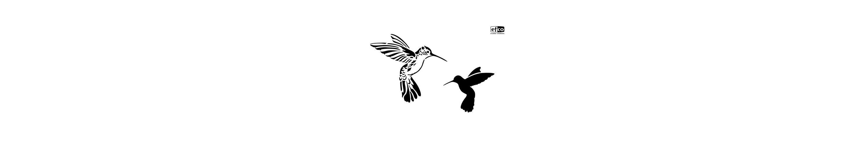Efco Malschablone Schablone Kolibris DIN A4 2 Motive DIN A4 