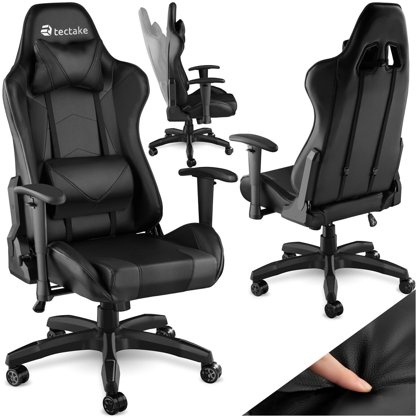 tectake Gaming-Stuhl Racing Gaming Stuhl (Set, 1 St), Dicke Polsterung für günstig online kaufen