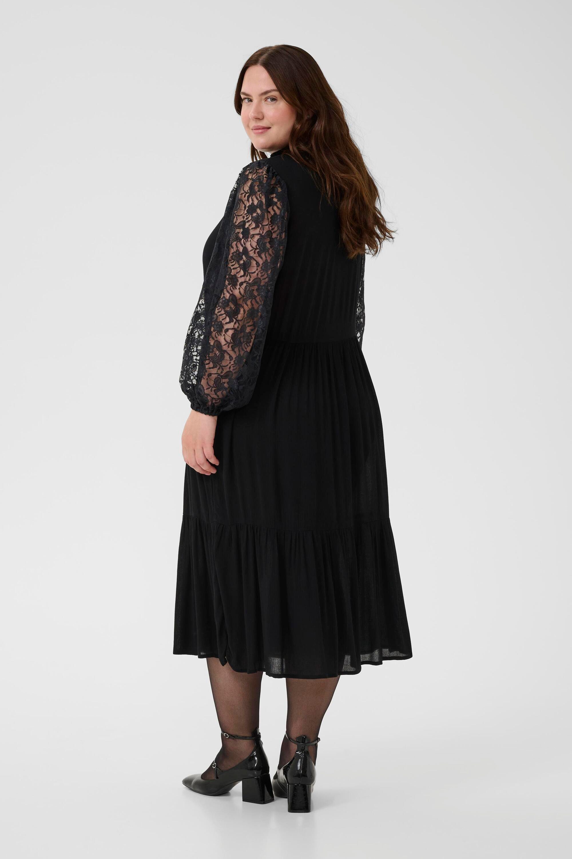 KAFFE Curve Blusenkleid Kleid KCstina Große Größen