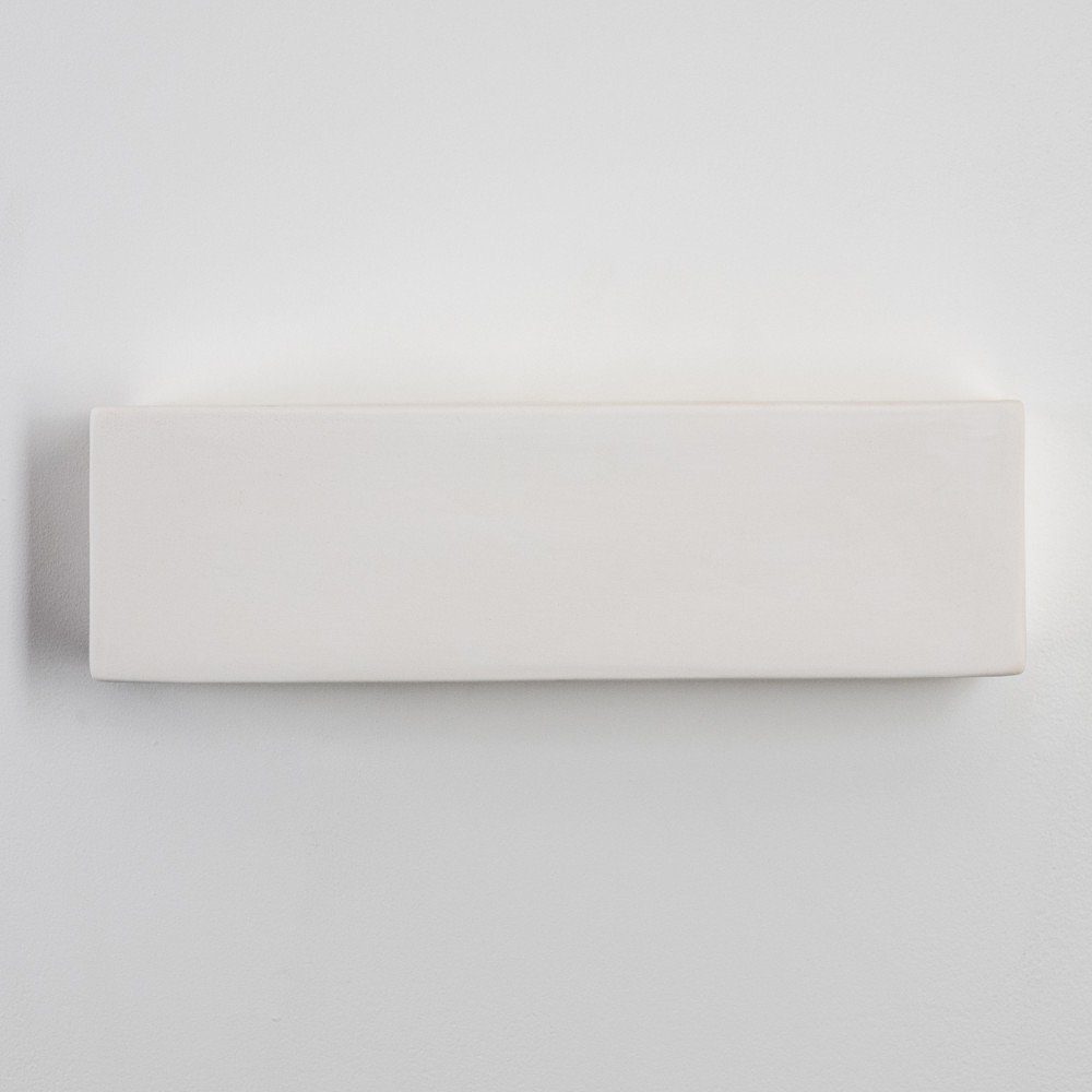 Leuchtmittel, ohne Wandleuchte »Carsoli« & aus 1xE27, Keramik bemalbar hofstein Weiß, Down-Effekt, Wandlampe Farben Fassung,mit in Up handelsüblichen
