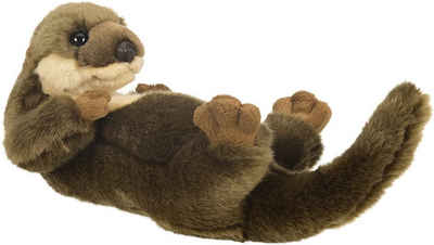Uni-Toys Kuscheltier »Otter Rückenschwimmer - 26 cm (Länge) - Plüsch-Otter - Plüschtier«, zu 100 % recyceltes Füllmaterial