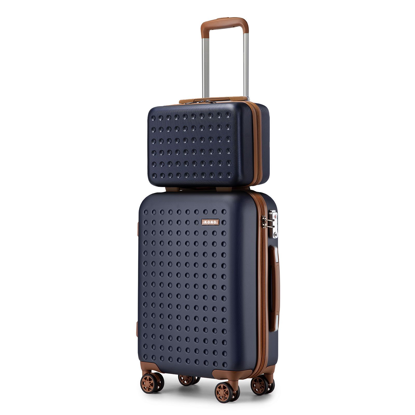 KONO Koffer Hartschalenkoffer Reisekoffer Trolleys 100% ABS Handgepäck Koffer