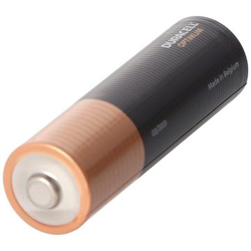 Duracell Duracell Optimum AA Mignon Alkaline-Batterien, 1.5V LR6 MX1500, 4er-P Batterie