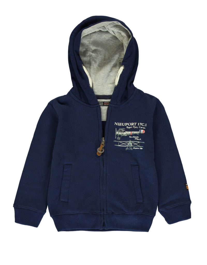 LEMON BERET Kapuzenpullover Lemon Beret Jungen Kapuzenjacke "Pilot" in blau 92/98