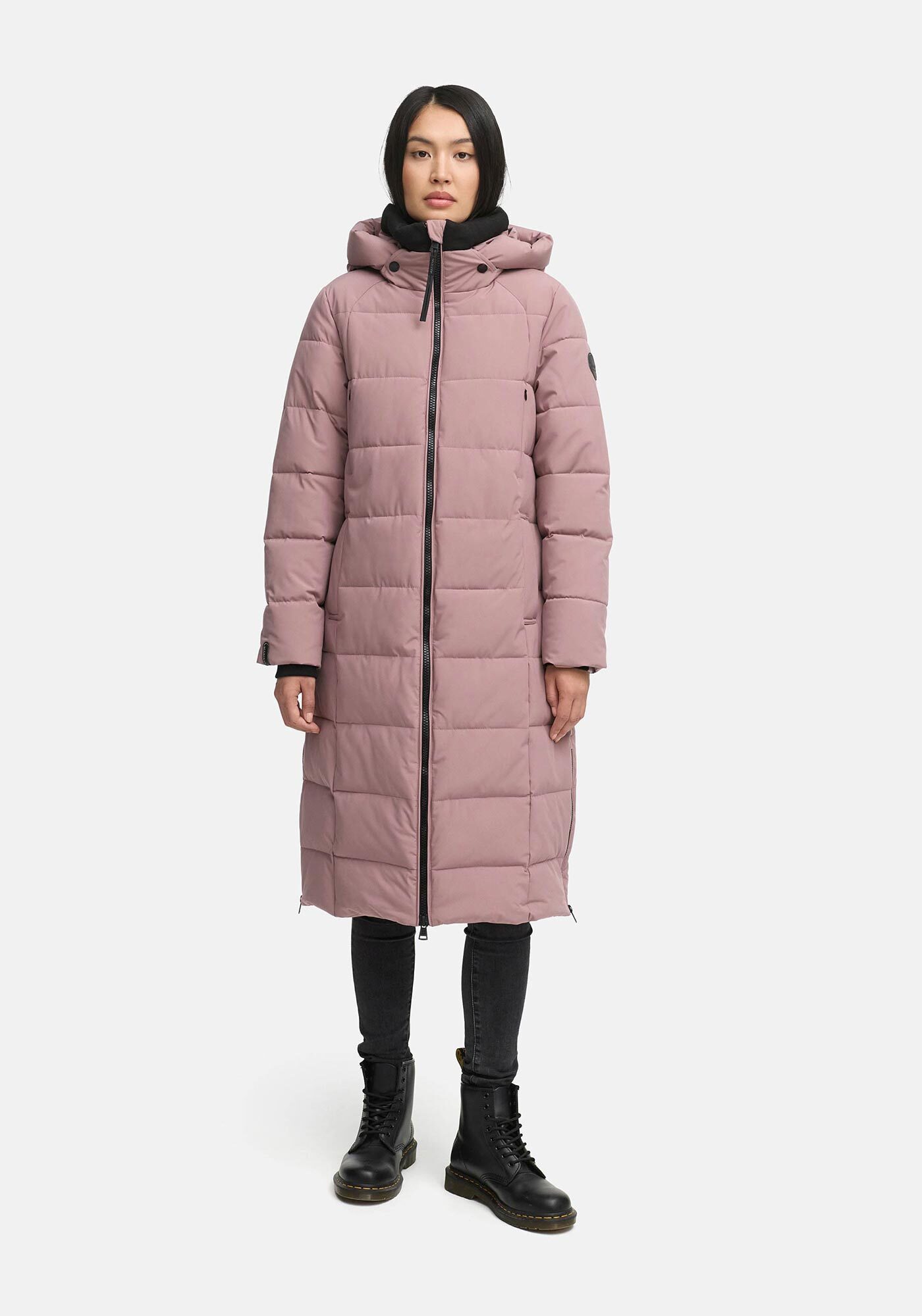 Marikoo Winterjacke Lanitaa Steppmantel mit abnehmbarer Kapuze