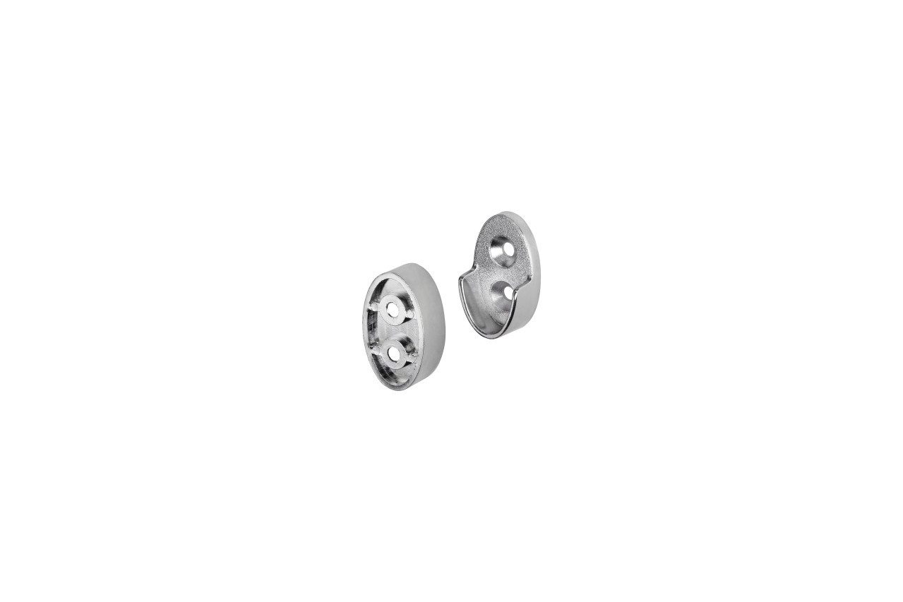 Dolle Wandregalhalter Dolle Schrankrohrlager-Set Wall 2,5 x 4,1 cm