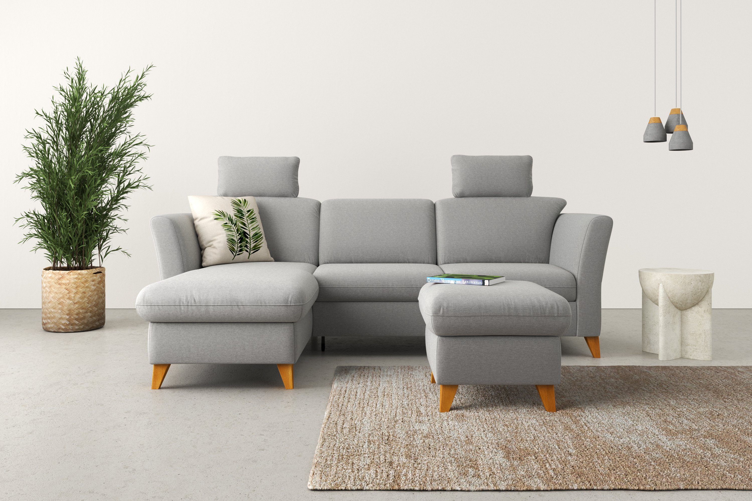 Home affaire Ecksofa "Trelleborg L-Form", Federkern-Polsterung, wahlweise m günstig online kaufen