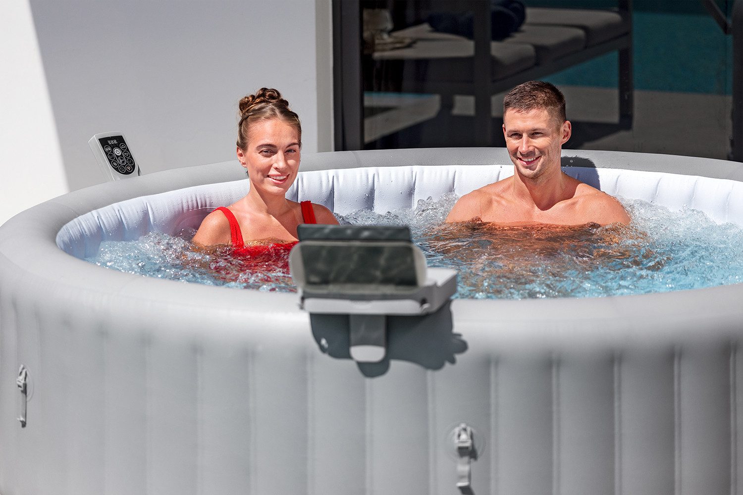 Bestway Whirlpool LAY-Z-SPA® Xtras 4-in-1-Ablagetablett, (Packung, Geeignet für alle LAY-Z-SPA® -Modelle), 32 x 30 x 18 cm