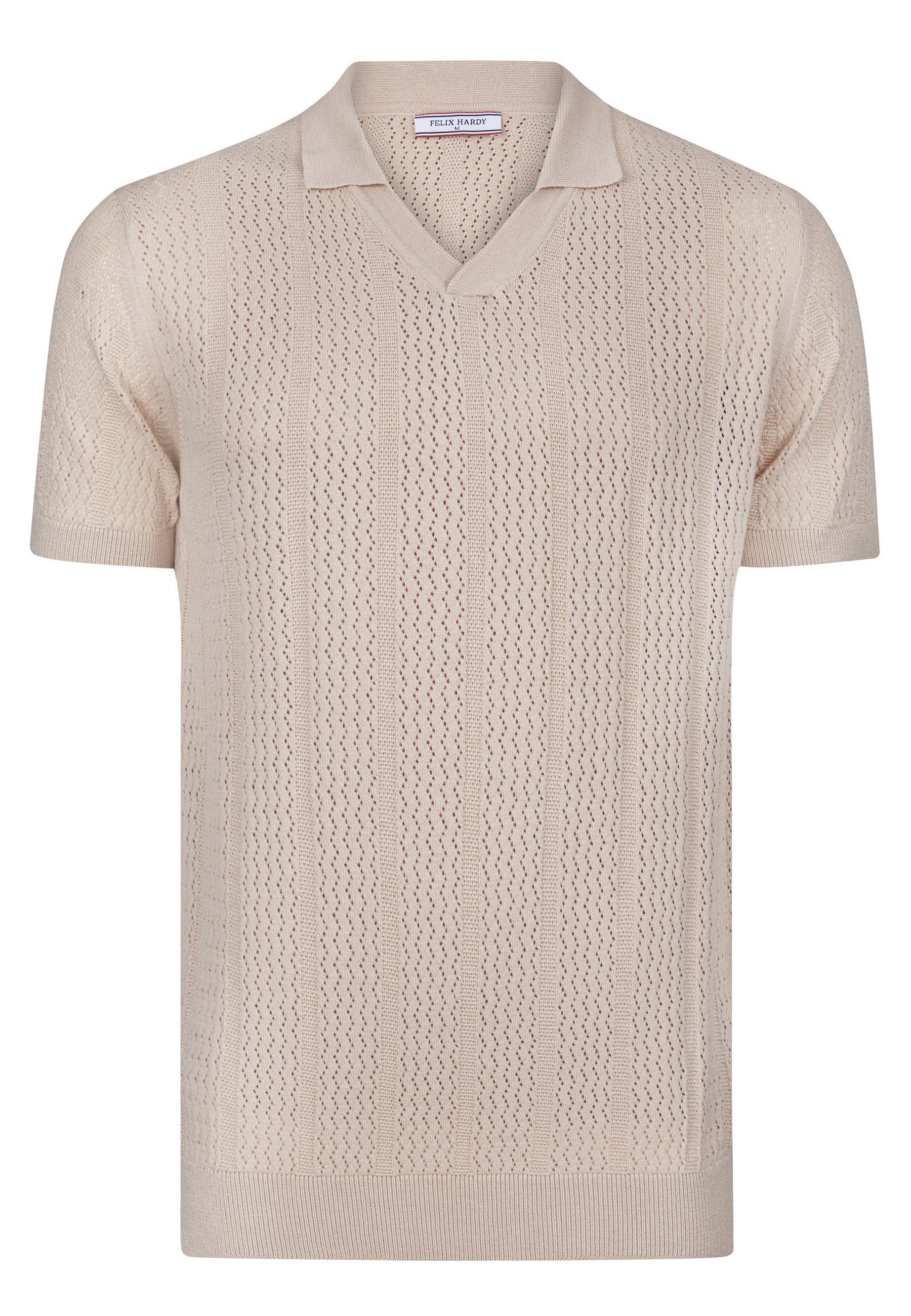Poloshirt Strick-Polo Shirt Kurzarm