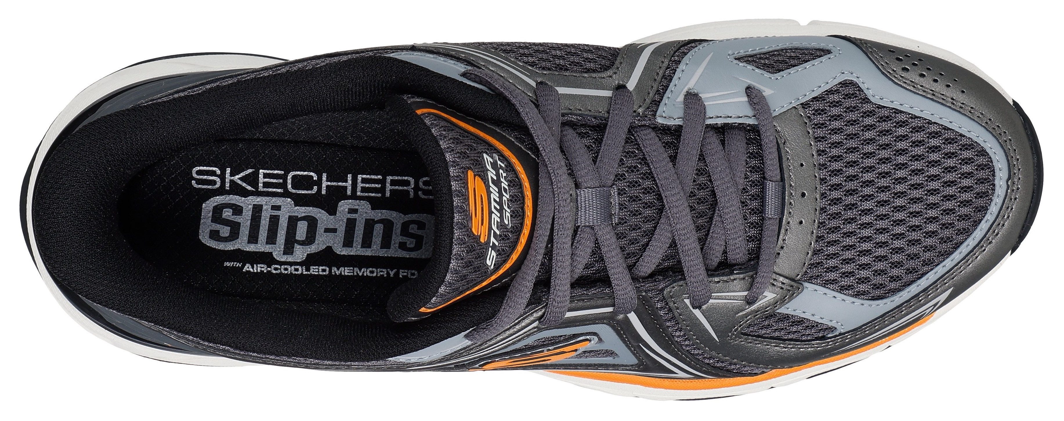 Skechers STAMINA SPORT Slip-On Sneaker Trainingsschuh, Retro Sneaker mit Slip-ins – Bild 5 von 5