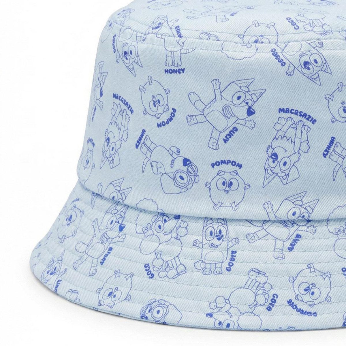 Bluey Fischerhut für Kinder Onesize leichter Sonnenhut aus 100% Baumwolle