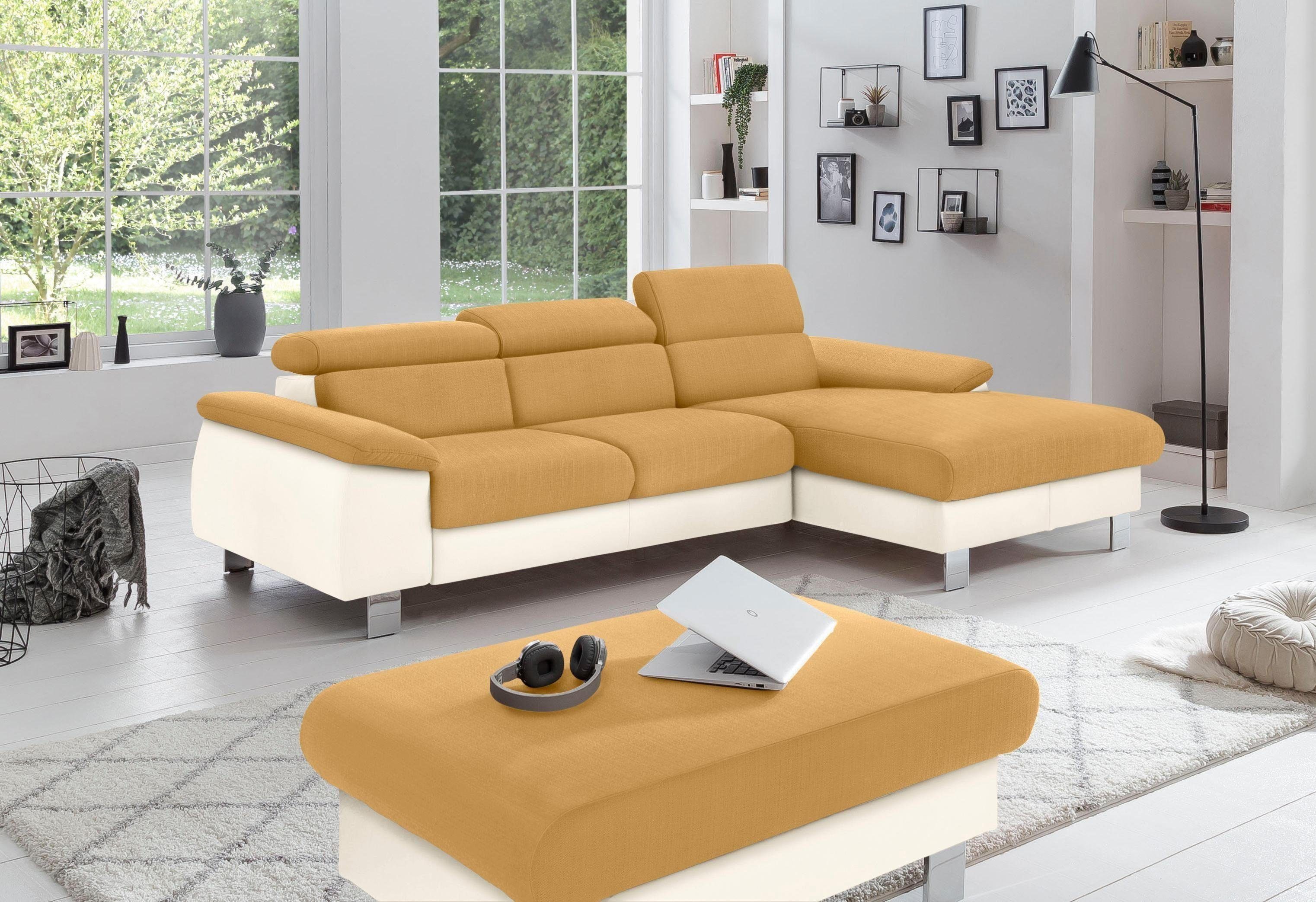 COTTA Polstergarnitur "Komaris L-Form", (Set), Set bestehend aus: Ecksofa m günstig online kaufen