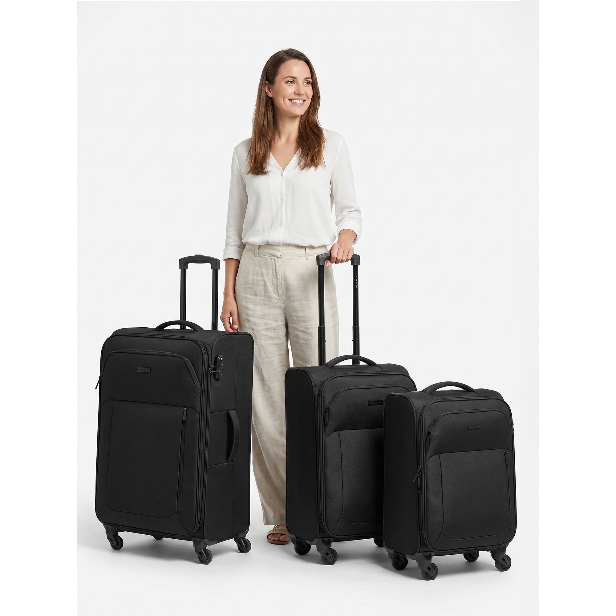 Police Trolleyset San Francisco, 4 Rollen, (3-teilig, 3 tlg), Polyester