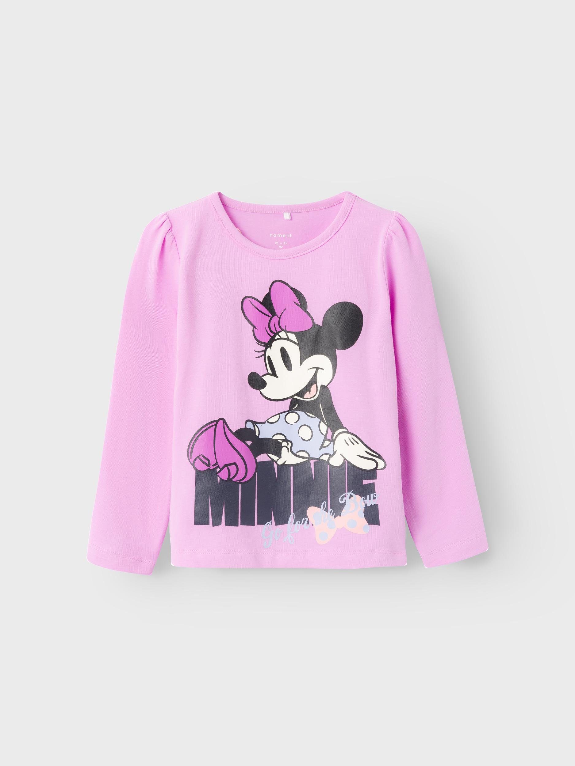 Name It Langarmshirt NMFNEMIRI MINNIE LS TOP WDI, Bequemes Langarmshirt von  NAME IT für Mädchen