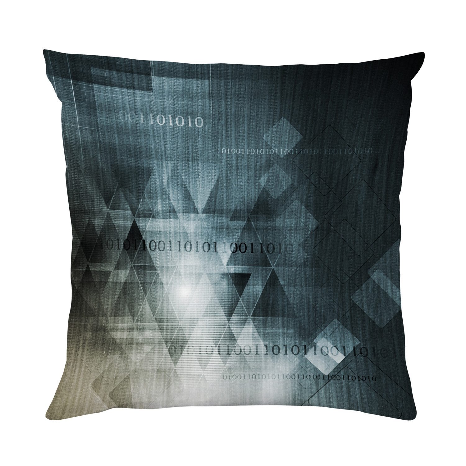 queence Dekokissen Abstrakt schwarz grau, Beidseitig bedruckte Kissenhülle, Kissen 40x40cm, inkl. Reißverschluss