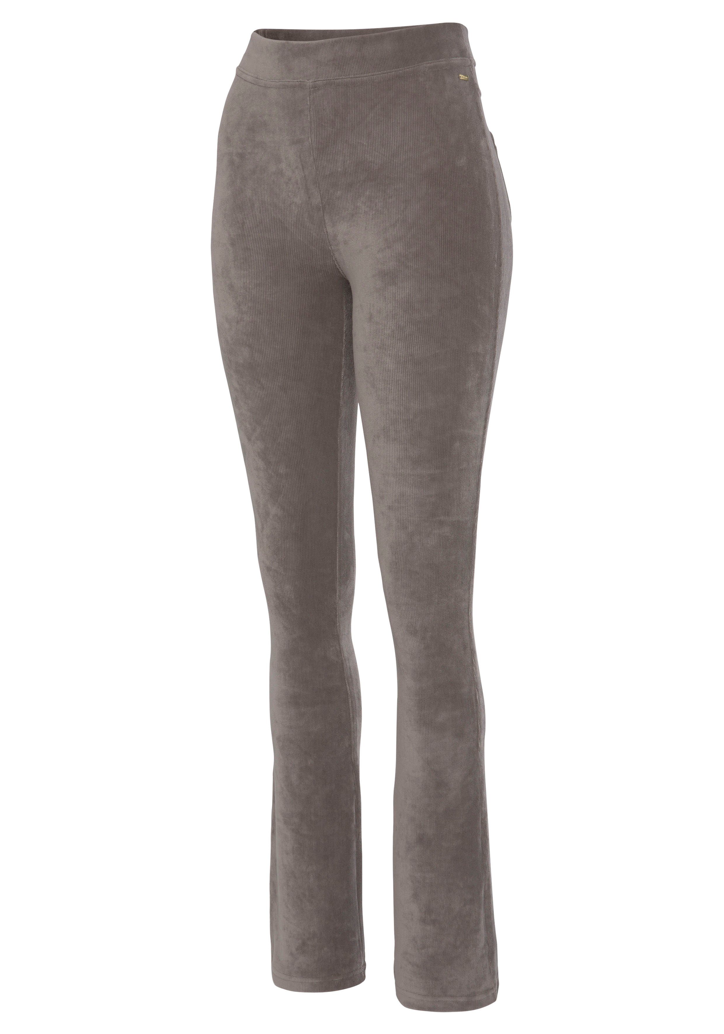 LASCANA Jazzpants aus Material in stone weichem Cord-Optik, Loungewear