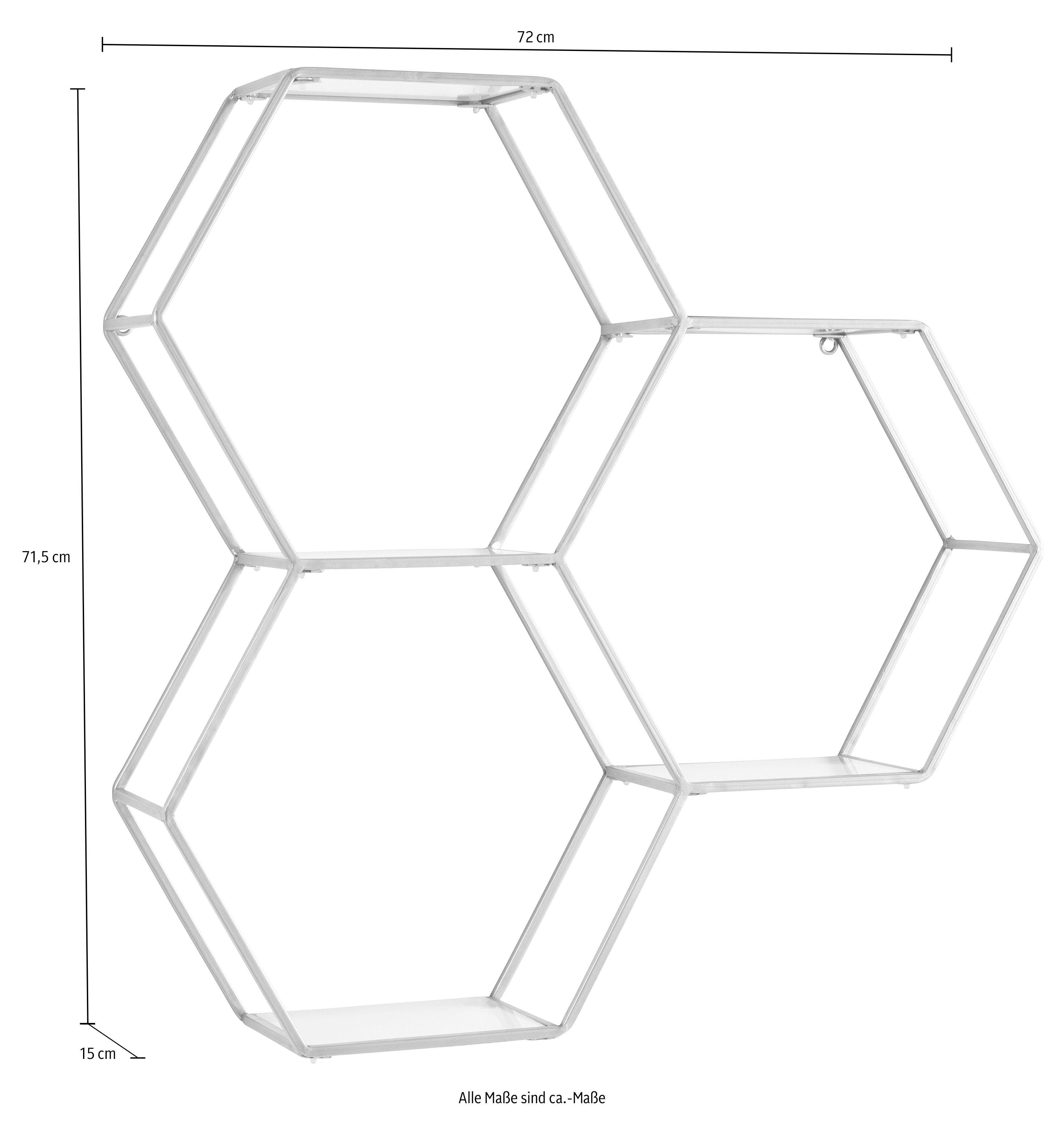 OTTO home Deko-Wandregal Lenia, Elegant, Schwarz