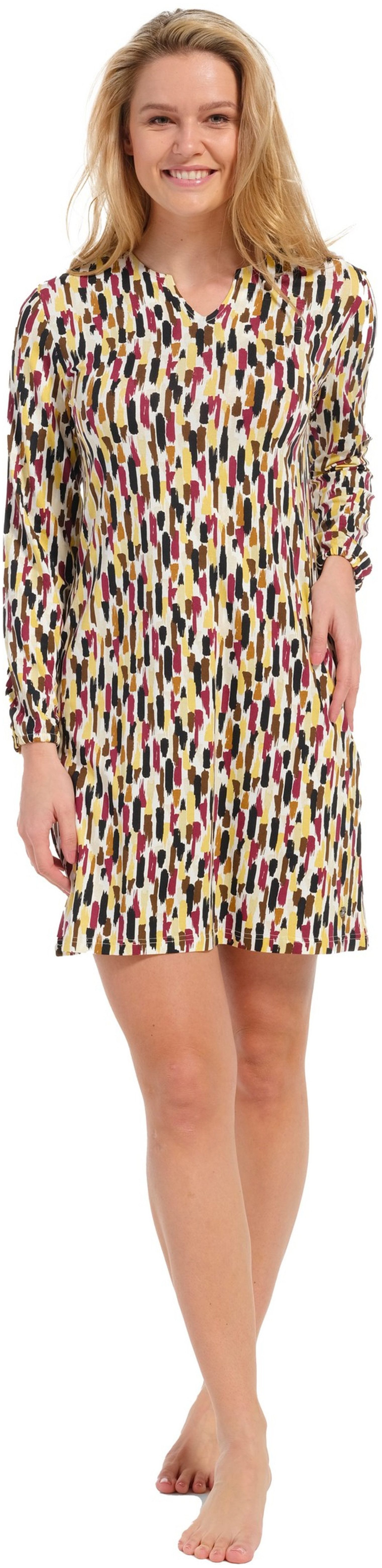 Nachthemd Modisches Damen Schlafshirt mit langem Arm