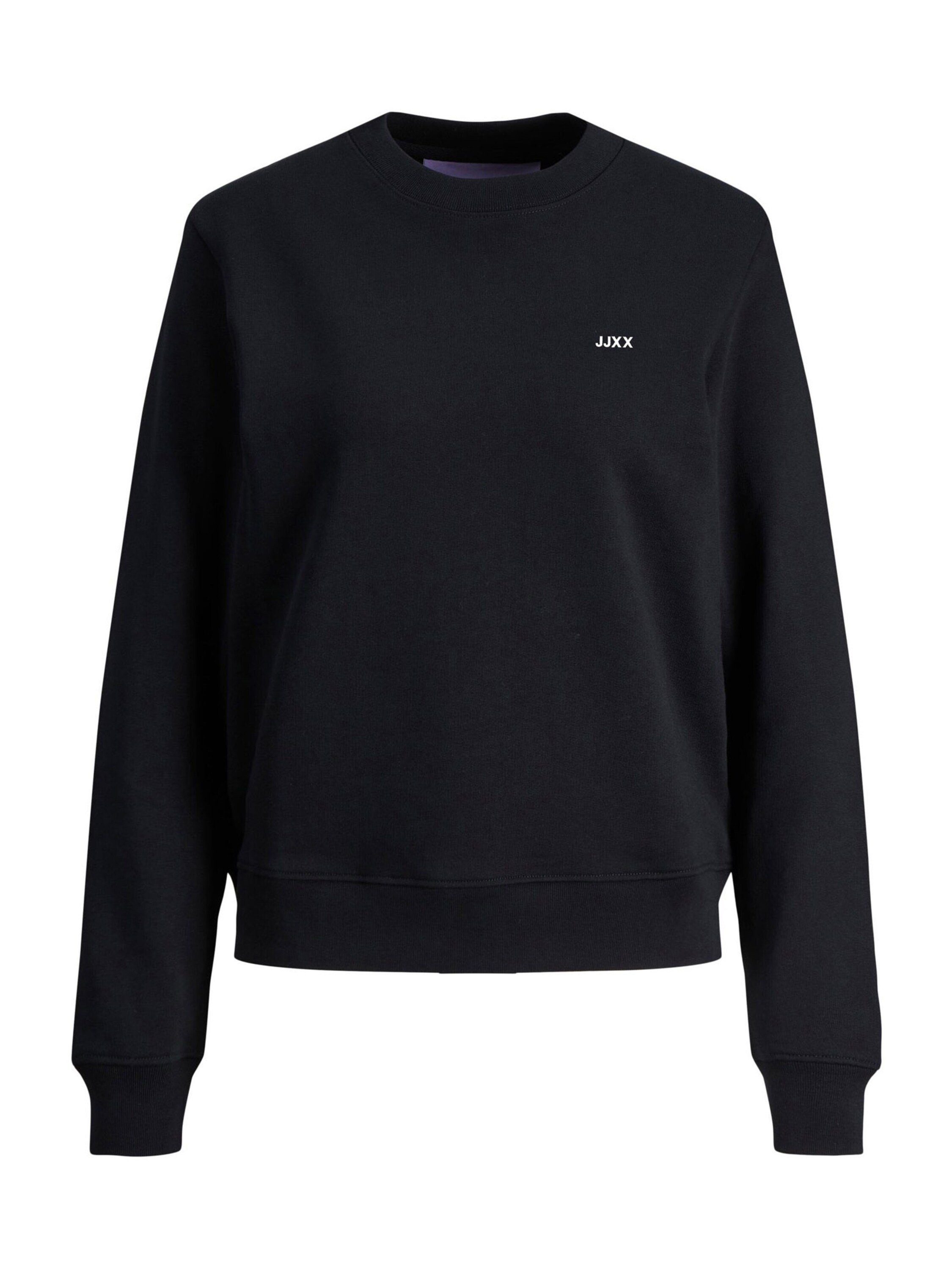 JJXX Sweatshirt ABBIE (1-tlg) Plain/ohne LOGO Black Details JJXX 12223962 WHITE
