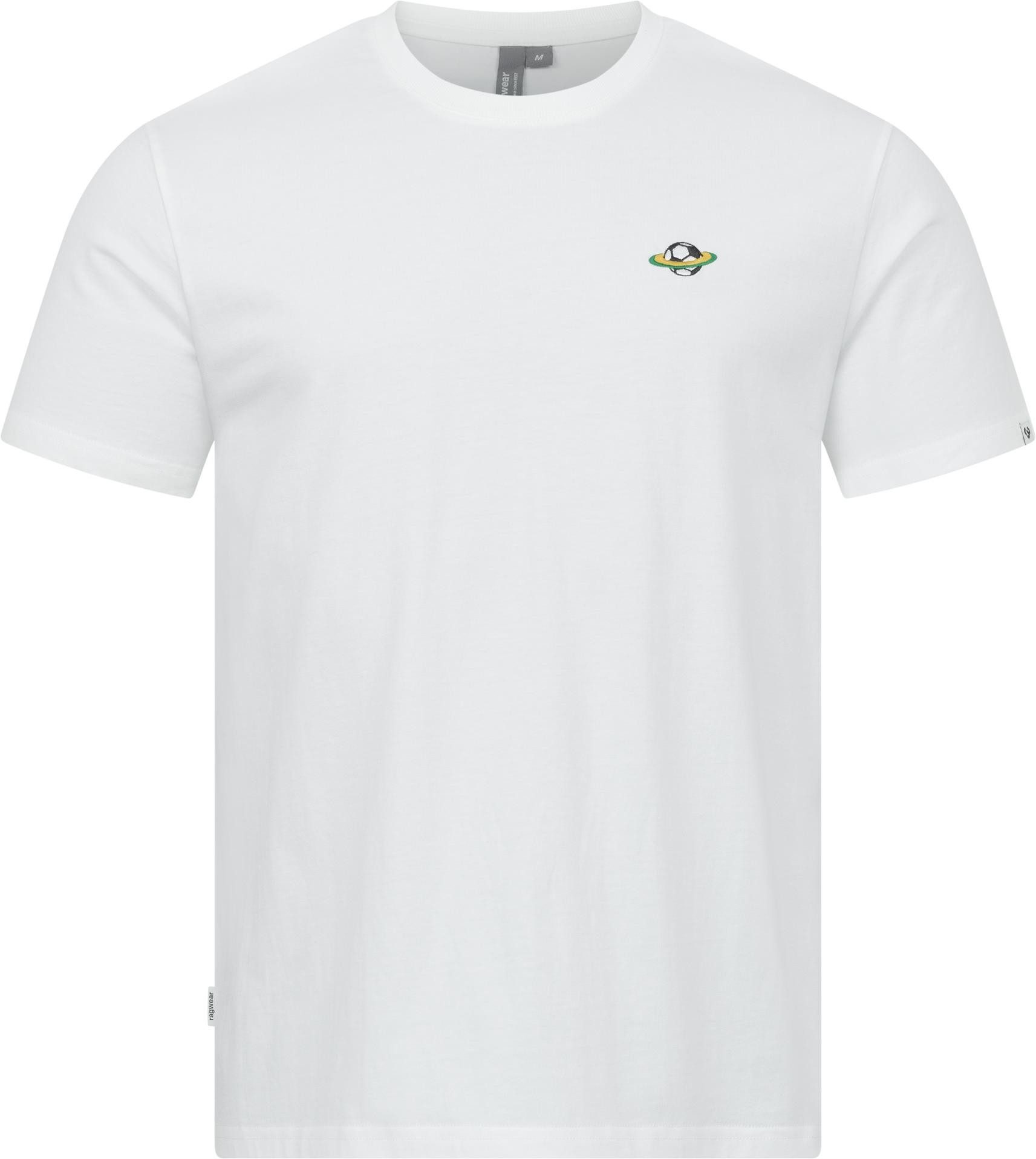 Ragwear T-Shirt Samms D Gots YOUMODO Kurzärmliges Shirt mit Fußball-Stickerei