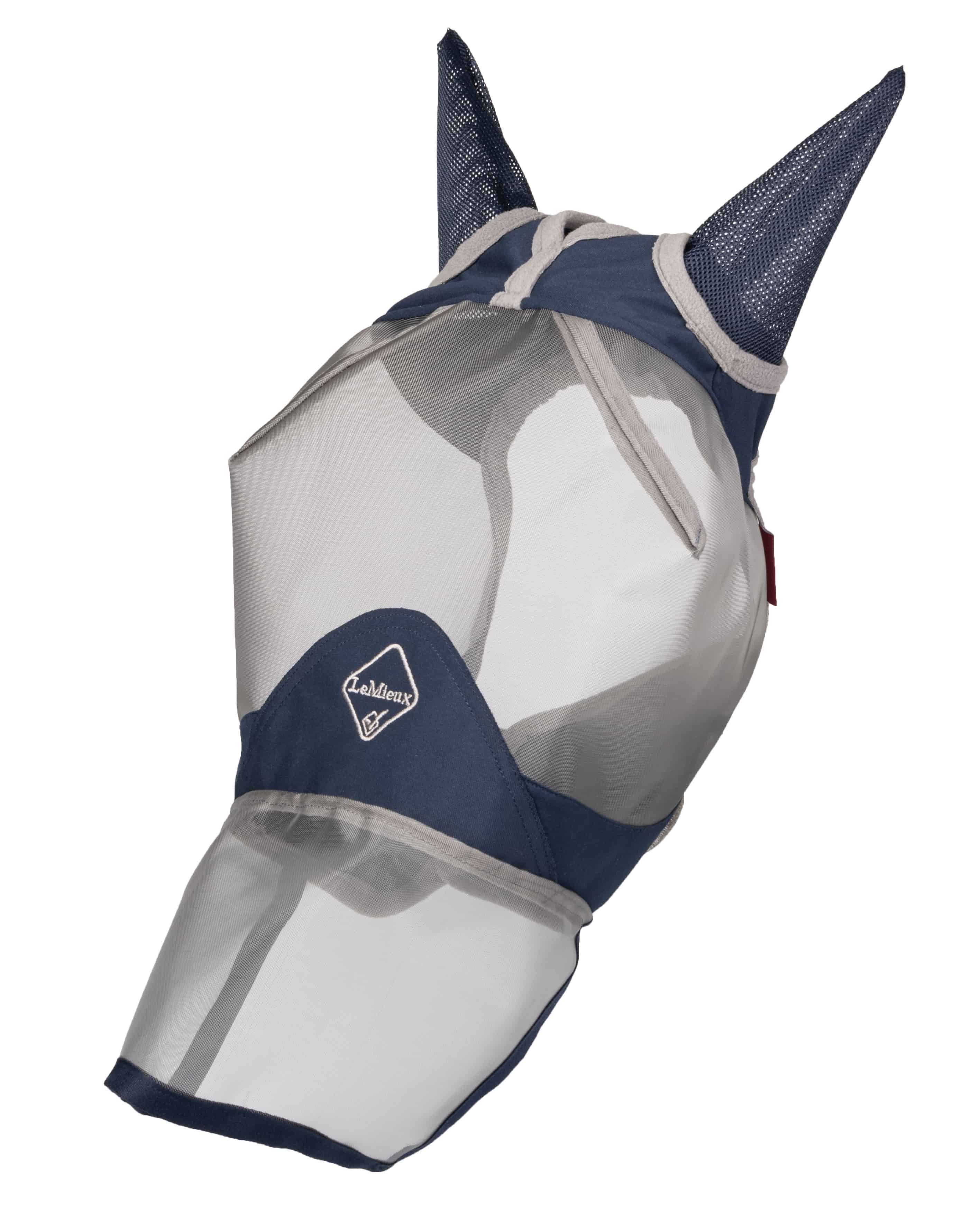 LeMieux Fliegenmasken Fliegenmaske Armour Shield Pro in navy/grau