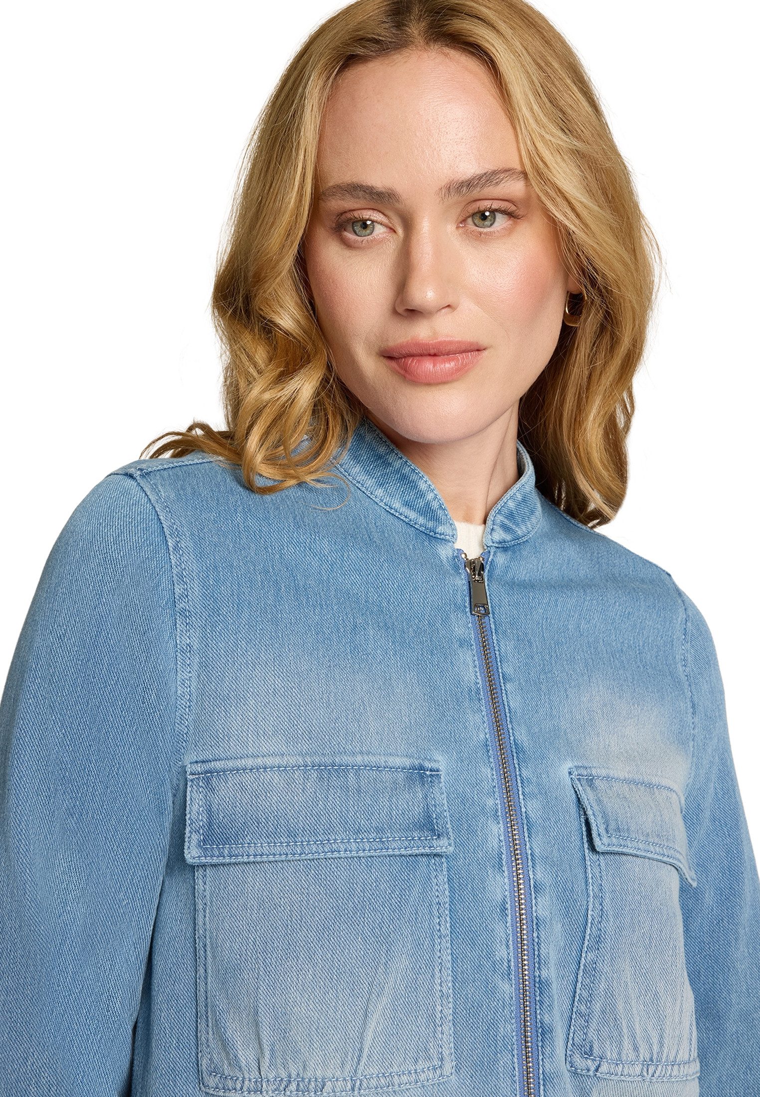 Zero Jackenblazer Damen mit Reißverschluss Plain/ohne Details