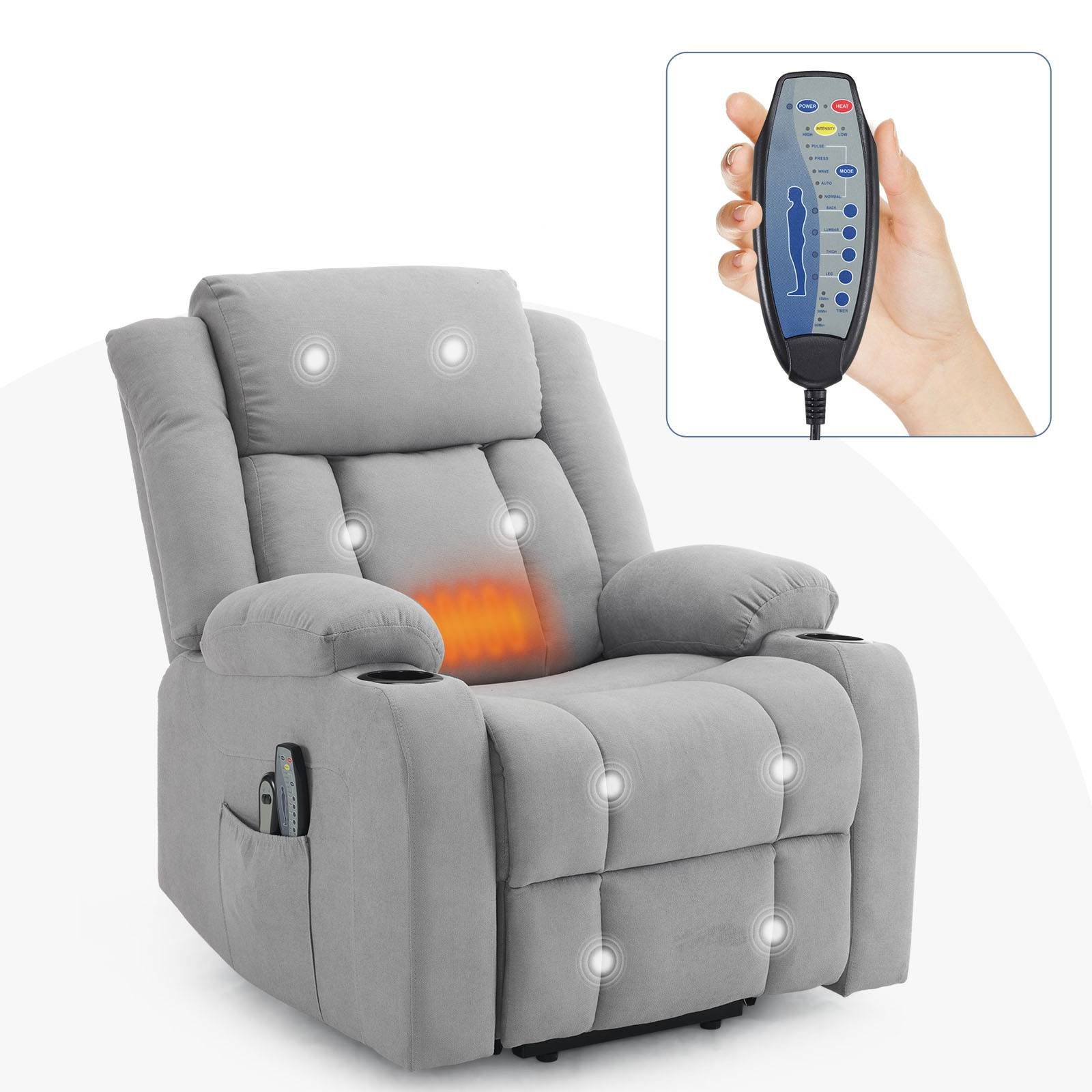 LALAHO Massagesessel Massagesessel, Elektrischer, Aufstehsessel
